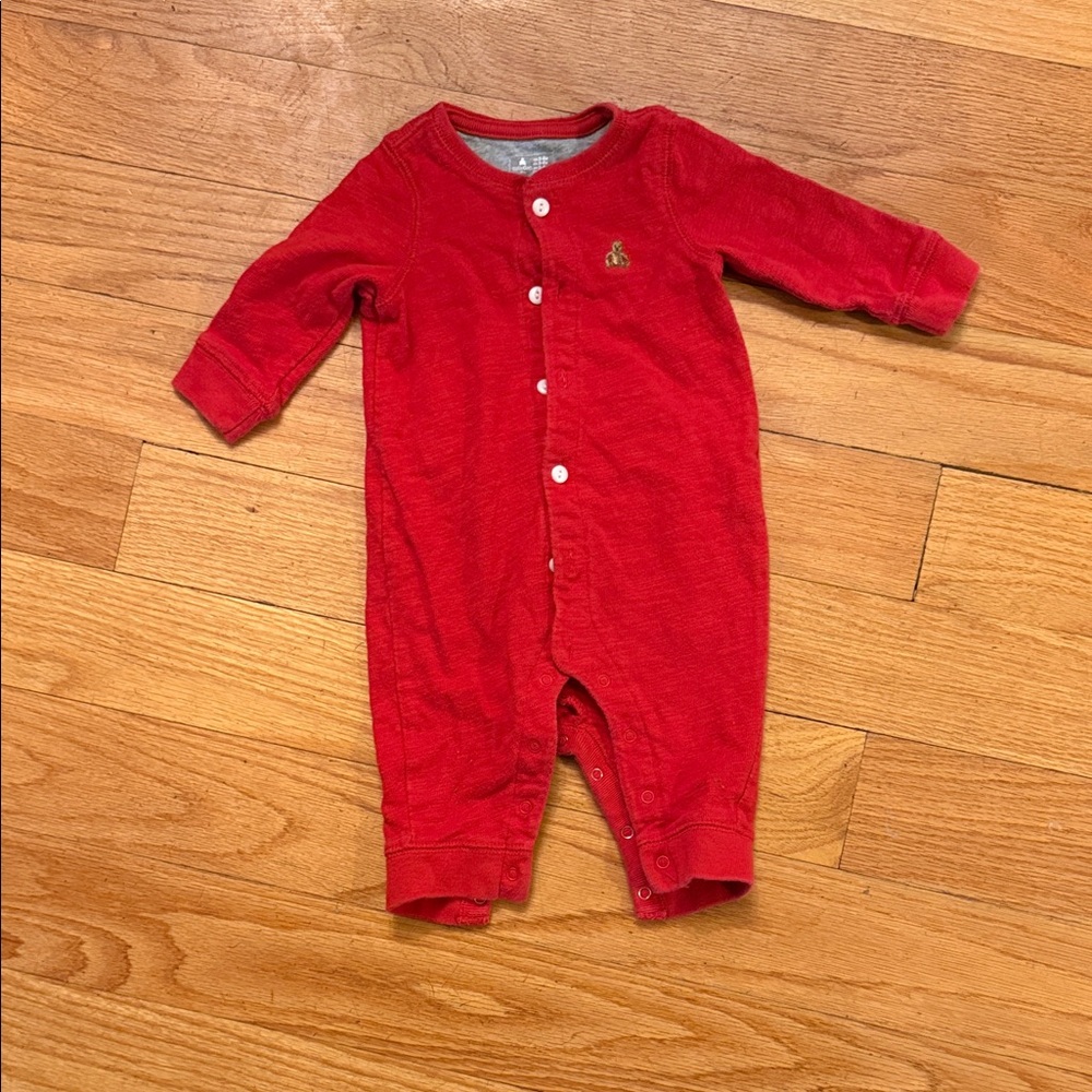 GAP Vibrant Red Kids Footie One Piece